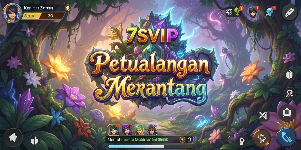 Tampilan layar gameplay menampilkan aksi seru di dunia petualangan.
