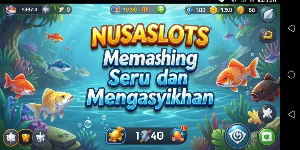 Tampilan gameplay NUSASLOTS yang menampilkan aksi memancing seru.
