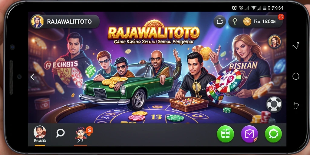 Tampilan gameplay seru dalam RAJAWALITOTO dengan pengalaman kasino nyata.