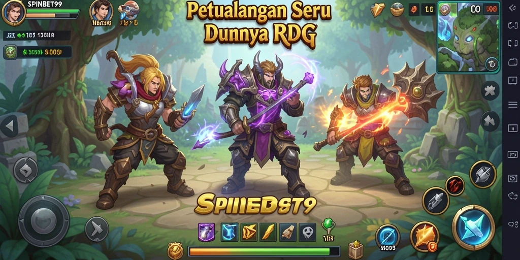 Grafis menawan dalam gameplay RPG SPINBET99.